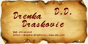 Drenka Drašković vizit kartica